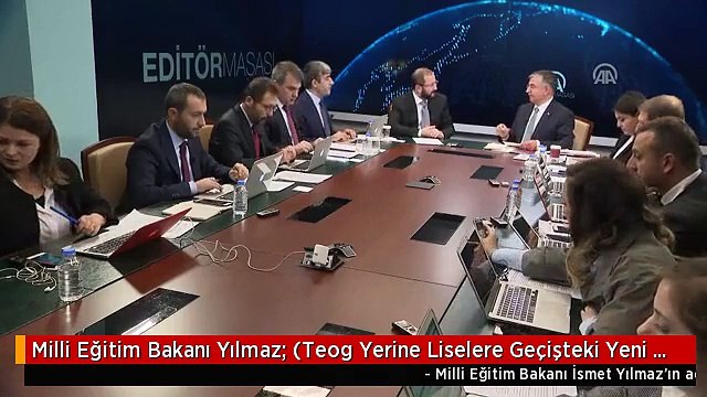 Milli Eğitim Bakanı Yılmaz: (Teog Yerine Liselere Geçişteki Yeni Model) Yeni Sistem Tamamlandı