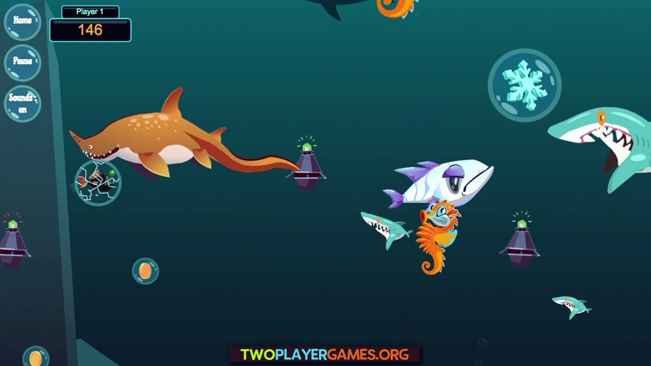 Fish Eat Grow Big - 2 Player Game