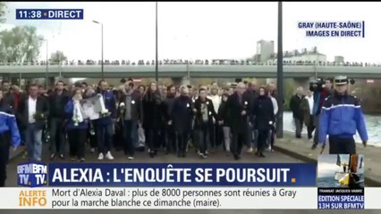 Plus de 8.000 personnes participent à la marche blanche organisée à Gray en hommage à Alexia