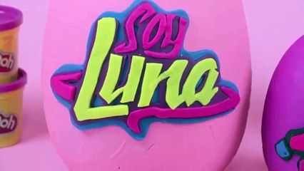 SOY LUNA Huevos Sorpresa Gigantes de SOY LUNA en Español Play Doh! - Juguetes Fantásticos