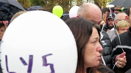 Les Abrets-en-Dauphiné : des ballons pour les 9 ans de Maëlys