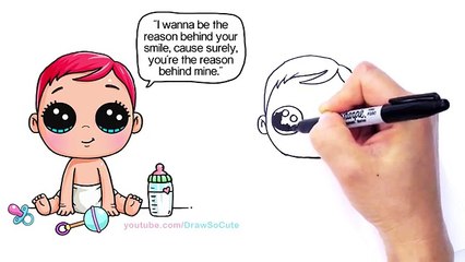 How To Draw a Cute Baby step by step Easy - Storks Movie