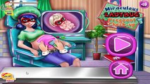 Ladybug, Ariel, Elsa and Anna, Rapunzel, Barbie Pregnant Check Up Disney Princess Games Compilation