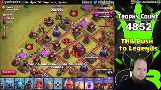 3 STARS GET CUPS!! - TH8 Push to Legends Series - Episode 21 - Clash of Clans