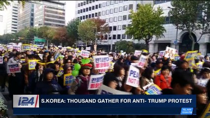 i24NEWS DESK | S. Korea: thousand gather for anti-Trump protest | Sunday, November 5th 2017