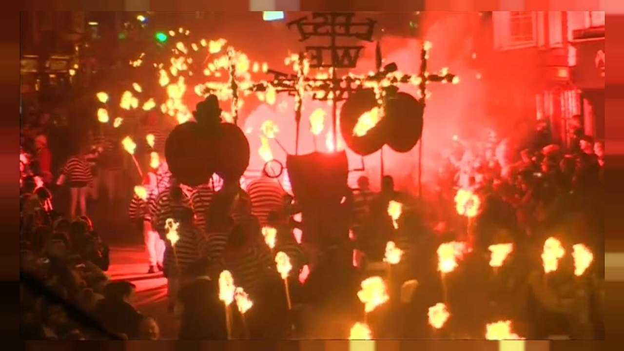 Bonfire night in Britain burns some topical 2017 villains along with 1605 plotters