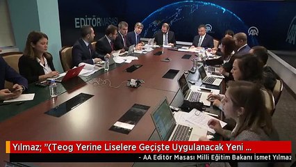 Yılmaz: "(Teog Yerine Liselere Geçişte Uygulanacak Yeni Sistem) Örnek Sorularımızı Yayınlayacağız"