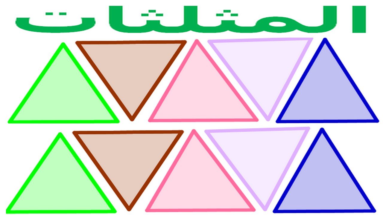 الرياضيات السادسة إبتدائي - المثلثات  تمرين 3