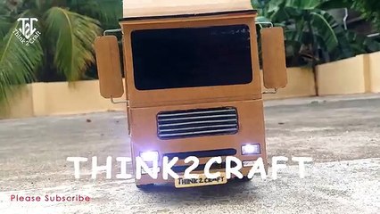 RC Truck - How to make a Remote Control Man Truck at Home using Cardborad