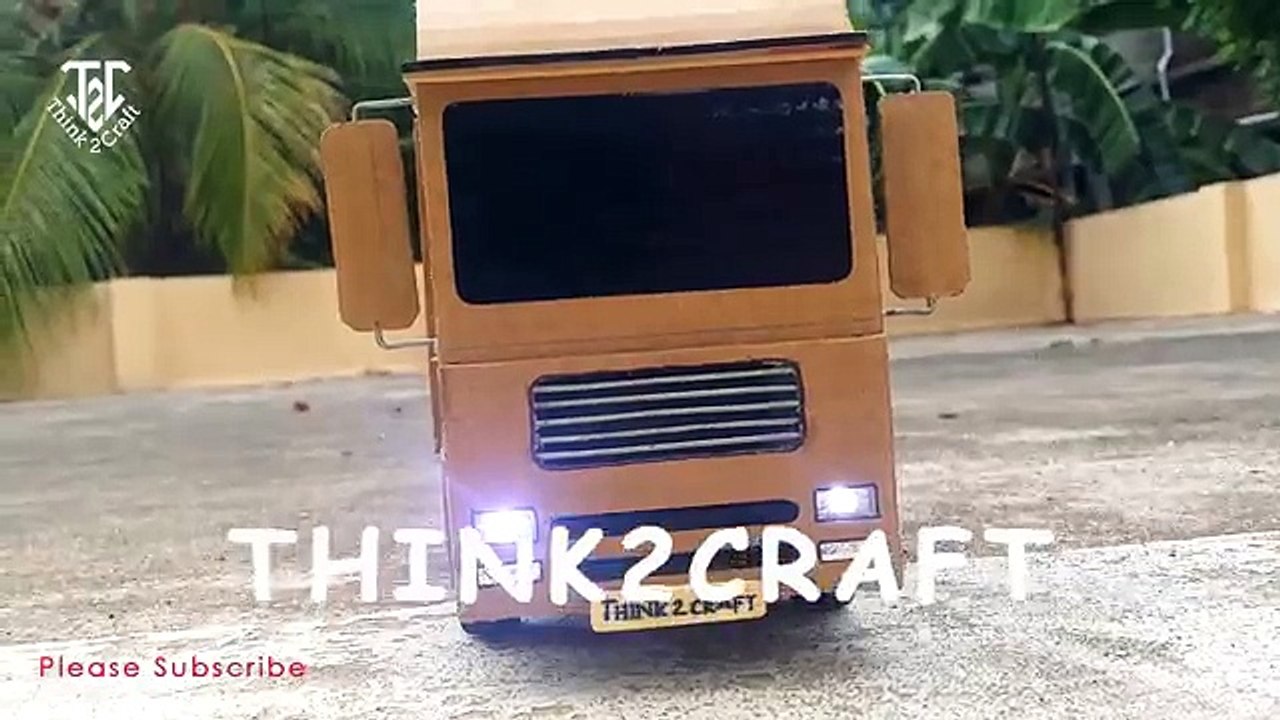 RC Truck - How to make a Remote Control Man Truck at Home using Cardborad