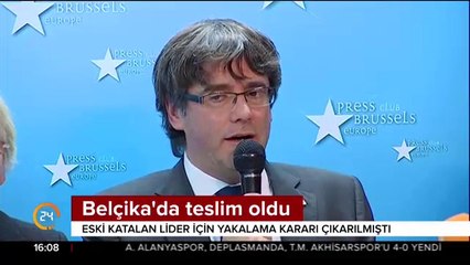 Eski Katalan lider Puigdemont, Belçika'da teslim oldu