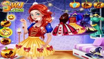 Disney Princess Halloween Makeover - Elsa Anna Aurora Ariel Jasmine Merida Cinderella Dress Up Games