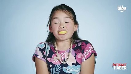Limon yiyen 100 çocuğun şekilden şekle giren suratları