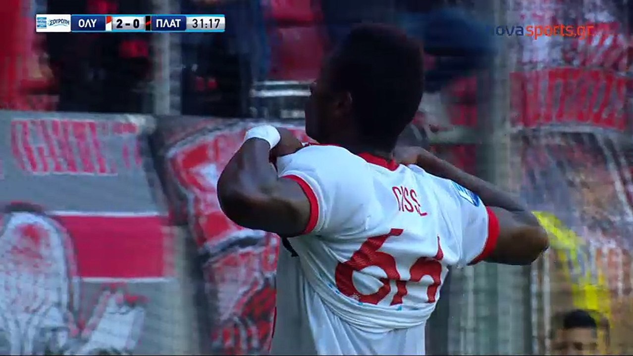 3-0 Pape Abou Cissé  Goal [HD]- Olympiakos Piraeus 3-0 Platanias FC 05.11.2017