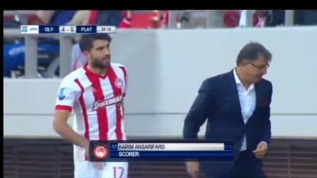 4-0 Karim Ansarifard Goal (Pen.) - Olympiakos Piraeus 4-0 Platanias FC 05.11.2017