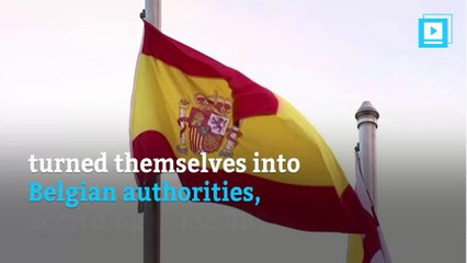 Ousted Catalonia officials surrender to Belgian police