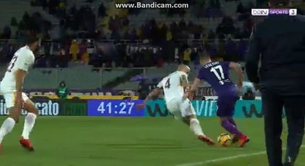 D.Perotti Goal Fiorentina 2 - 4 Roma 05.11.2017 HD