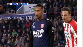 Stefan Thesker Goal - PSV Eindhoven vs FC Twente 1-1  05.11.2017 (HD)