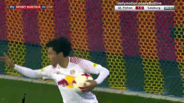 Takumi Minamino Goal HD - St. Polten 1 - 1 Salzburg - 05.10.2017