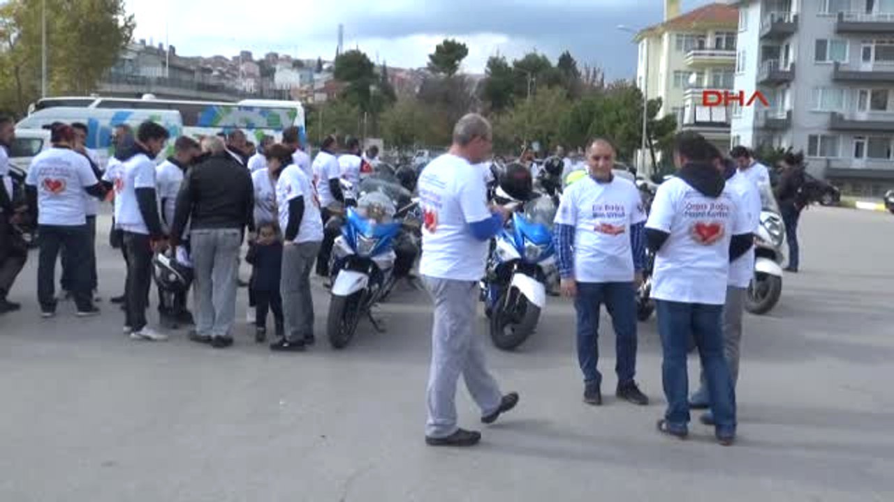 Balıkesir Organ Bağışına Farkındalık İçin Motosikletli Şehir Turu Attılar