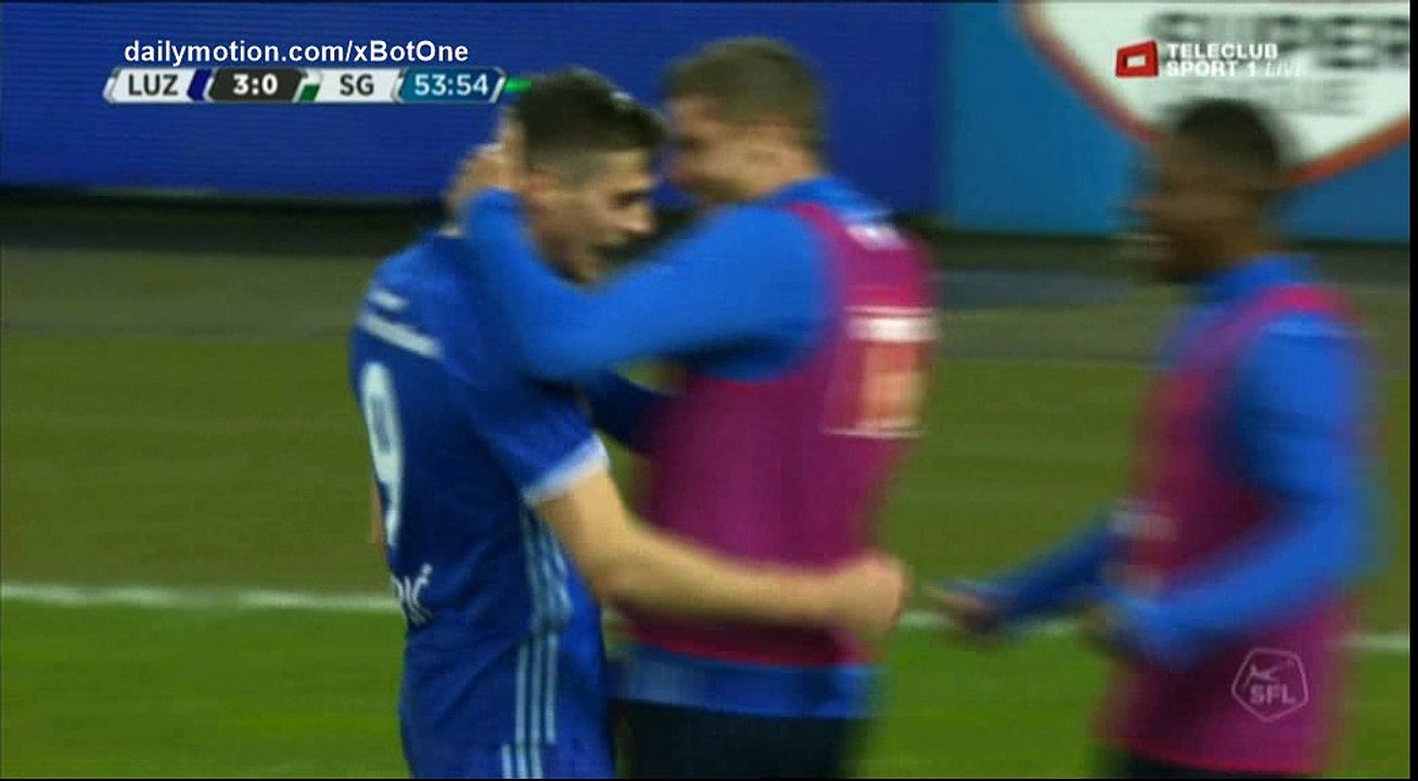 Tomi Juric Goal HD - Luzern 3 - 0 St. Gallen - 05.10.2017 (Full Replay)