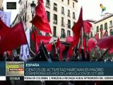 España: Activistas conmemoran 100 años de la revolución de octubre