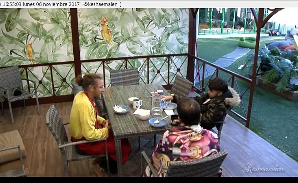 #GHRevolution Charla Ruben, Hugo y Maico en el jardin 6/11/2017