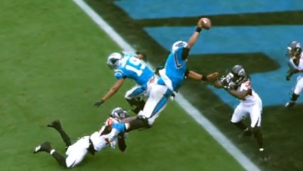 freeD: Cam Newton leaps through the air for the solo TD | Week 9