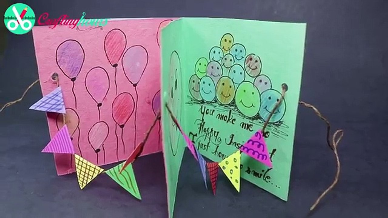 DIY Birthday Card - Handmade Happy Birthday Card Making Step by Step