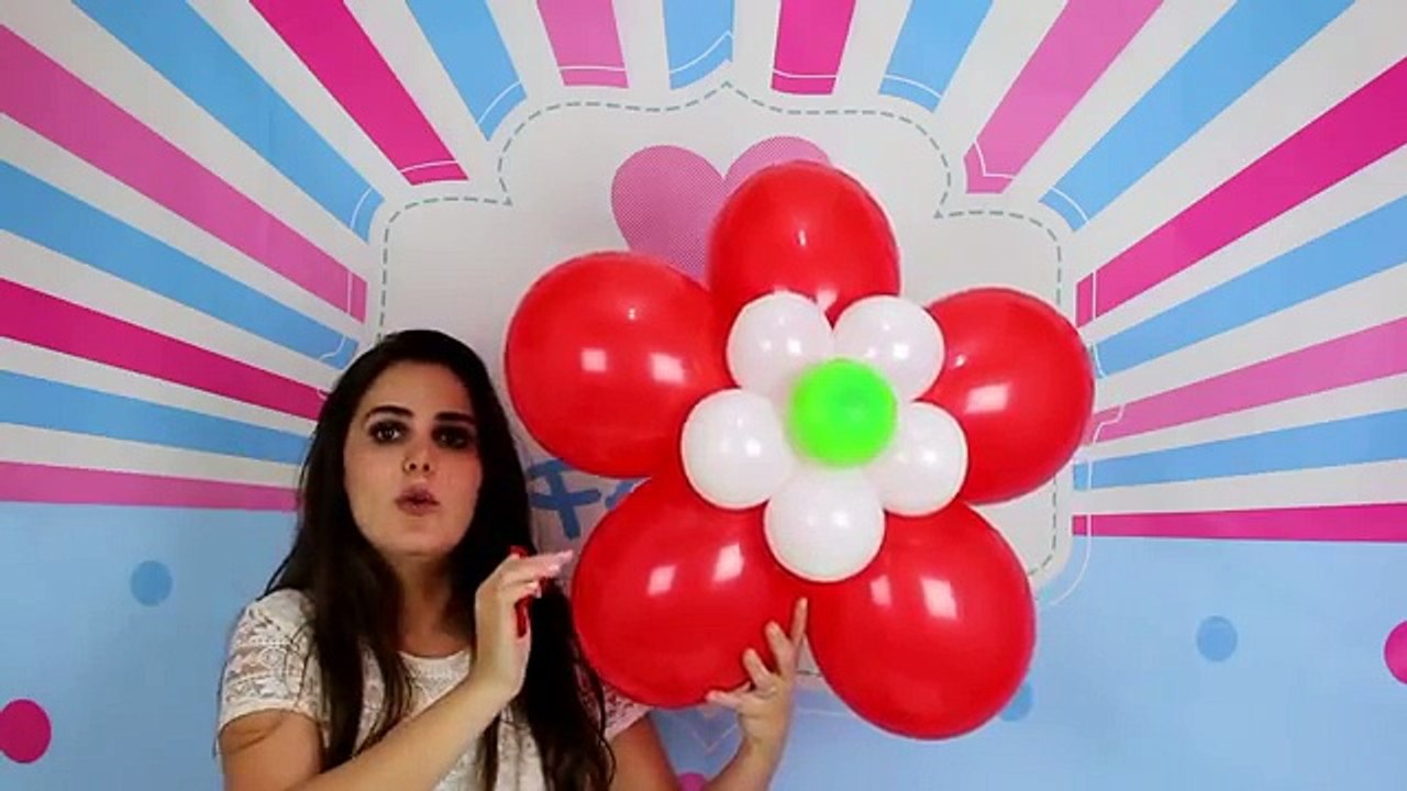 Flor Grande de Balão para Decoração de Festa Infantil