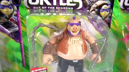 TEENAGE MUTANT NINJA TURTLES MOVIE BAD GUYS SHREDDER BEBOP ROCKSTEADY KRAANG FIGHT ACTION TOYS