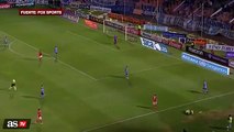 This assistant referee gets knocked out, hit at a very short range in Argentina