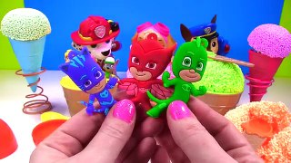 Best Learning Colors Video for Children - Paw Patrol Ice Cream Floam Surprises