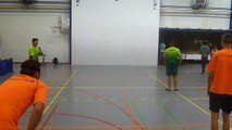 Open de Belgique de One Wall à Huissignies - Extrait d'un match du tournoi en doubles