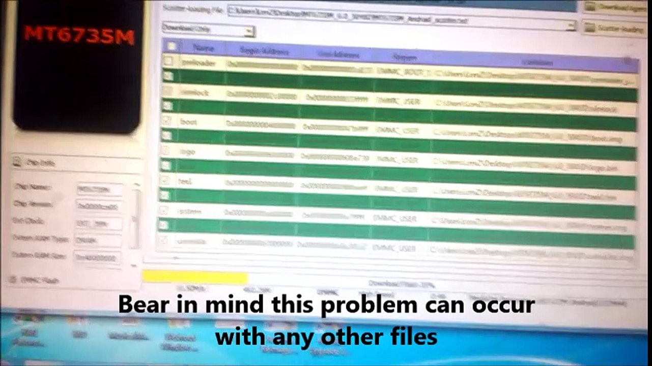 Fix SP Flash Error brom error s_da_sdmmc_write_failed (0xc52) video
