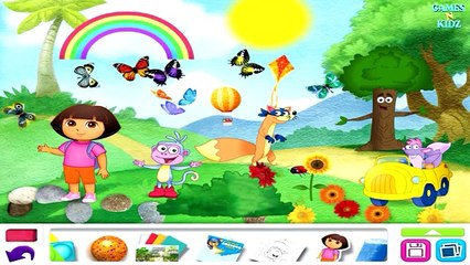 Dora The Explorer Draw & Play : Childrens Coloring Book Game - Nick Jr App For Kids