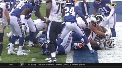 Todd Gurley trucks through Giants' D on goal-line TD run