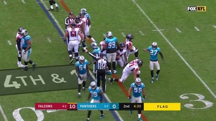 Thomas Davis stuffs Tevin Coleman on 4th down