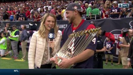 What did World Series MVP George Springer have to say about the Texans?