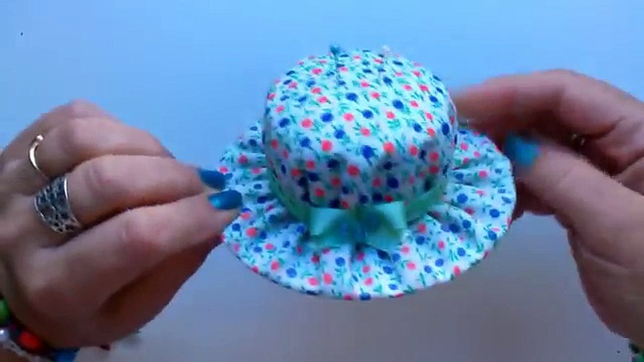 Alfiletero sombrero reciclado