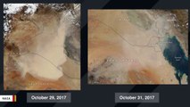 NASA Image Shows Massive Dust Storm From Space