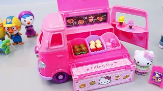 Hello Kitty Camper Burger Snack Van Cars Play Doh Toy Surprise Eggs