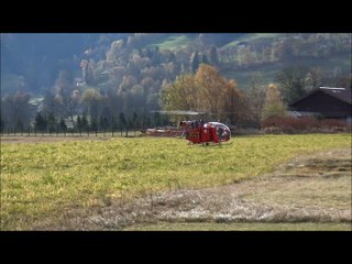 Alouette II protection Civile dernière présentation couleurs