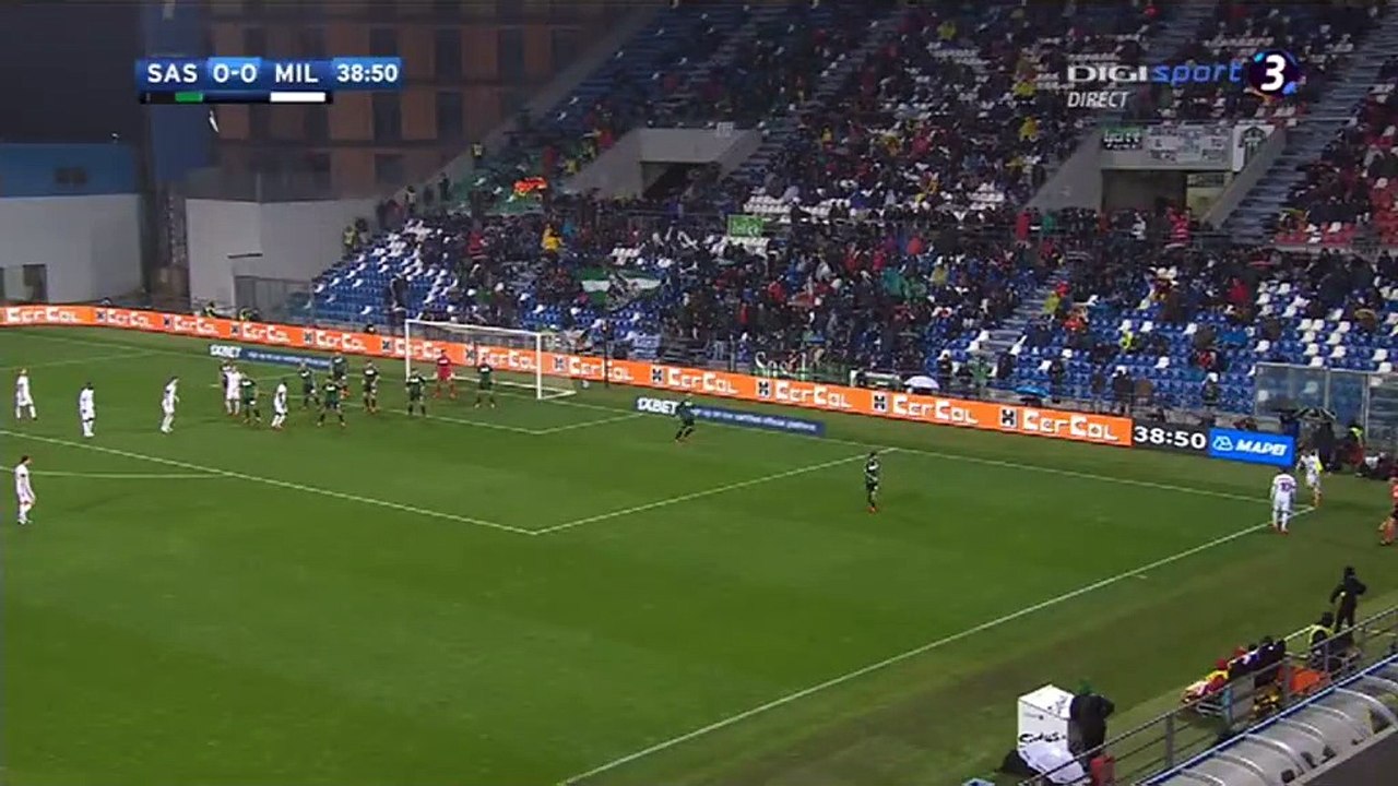 Alessio Romagnoli Goal HD - Sassuolo 0-1 AC Milan - 05.11.2017