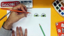 COMO DIBUJAR OJOS KAWAII PASO A PASO - dibujos kawaii faciles - How to draw eye