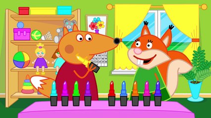 Fox Family GIFT Parents gave a puppy Сhild threw his favorite TOY New Episodes! Finger Family