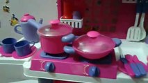 kitchen super set toys - vegetables &fruit cooking soup - العاب بنات - مطبخ كبير مع اكسسوراته