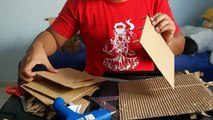 DIY CRAFT - PAPELÃO: Como fazer uma casinha de papelão? #02