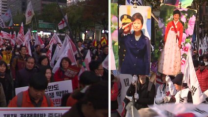 트럼프 방한 앞두고 찬반집회 잇달아...경찰 '긴장' / YTN