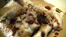 Steamed Rice Rolls & Strawberry Banana Juice | 腸粉 | 點心 | 香港街頭小食 : ASMR / Mukbang ( Eating Sounds )